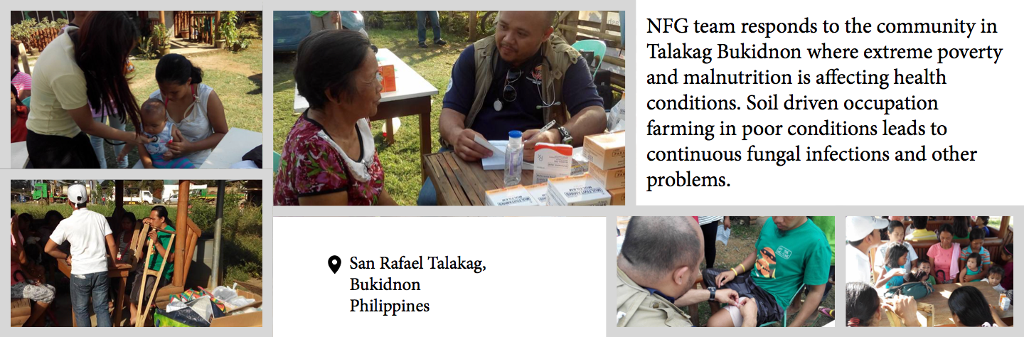 nursing care to tribal people at Talakag Bukidnon location